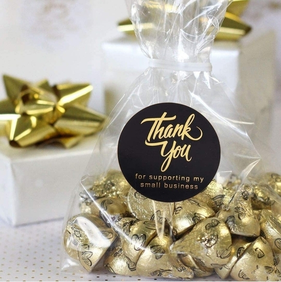 2" THANK YOU FOR SUPPORTING MY SMALL BUSINESS STICKERS•500 PK - Picture 5 of 8